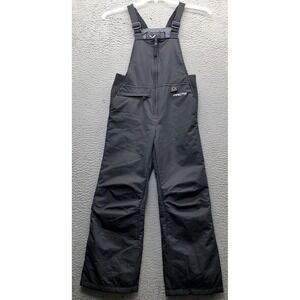 Arctix Insulated Snow Bib Overalls Youth S Black Half Zip Adjustable Strap 1550